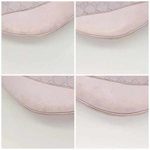 GUCCI GG Canvas Guccissima Bag Leather Outlet Purple Gold 272380 Auth BA2809 - Picture 14 of 16